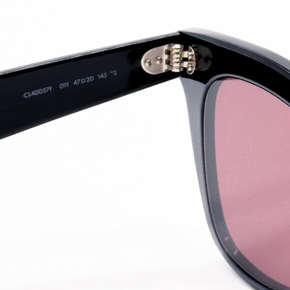 NEW CELINE CL40057F 01Y BLACK PURPLE WOMEN SUNGLASSES CELINE - Picture 8 of 10